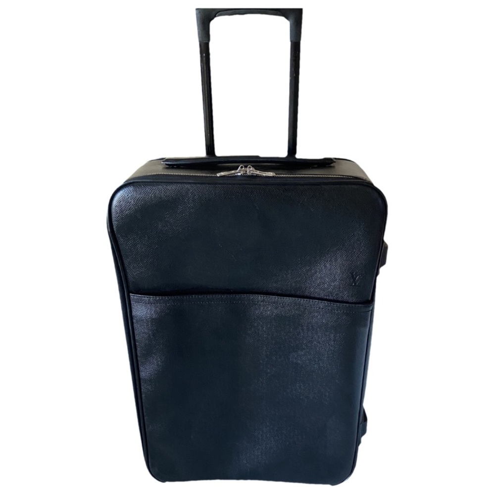 Authentic Louis Vuitton black taiga carry on suitcase